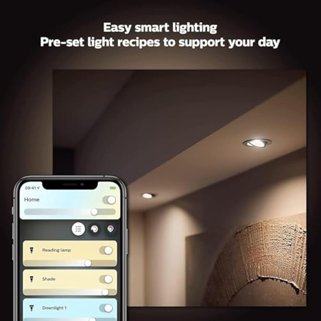Philips Hue White Ambiance E27 Smart Bulb 2-Pack | 1100 Lumen 75W