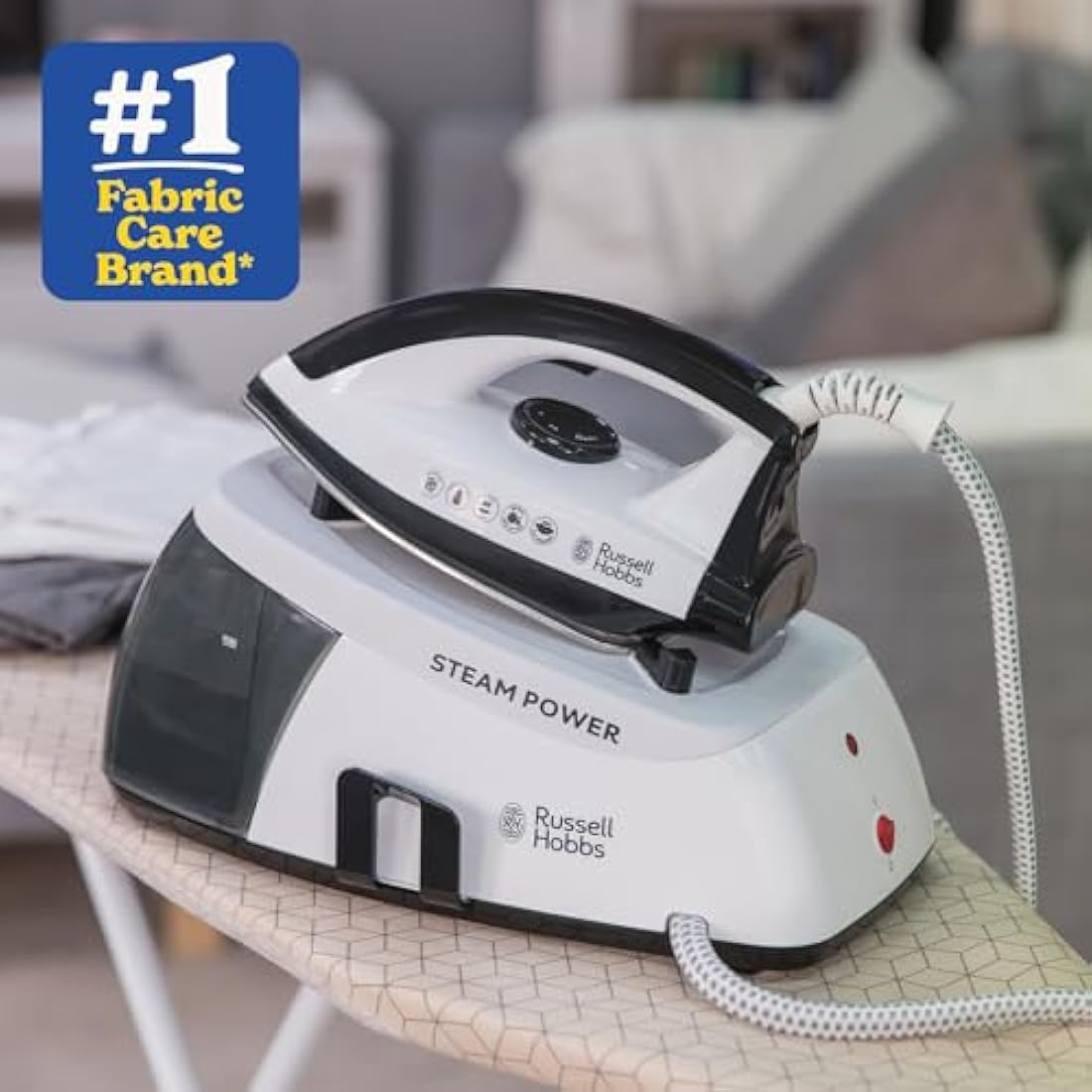 Russell Hobbs Steam Power Generator Iron – 2400W, 1.3L Water Tank