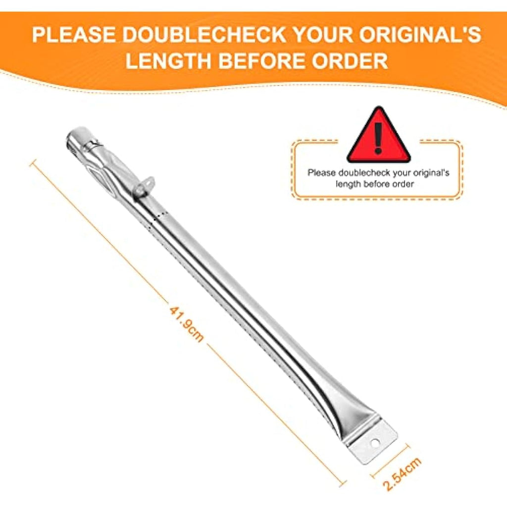 GFTIME 42cm Stainless Steel Gas Grill Burner for Outback & Enders - 4 Pack