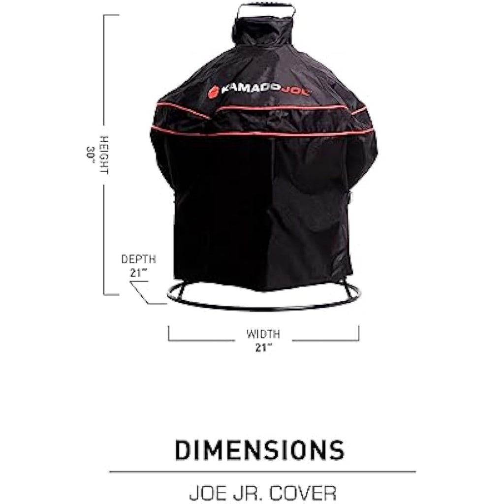 Kamado Joe Junior Joe Jr. Grill Cover - Durable Weatherproof Black