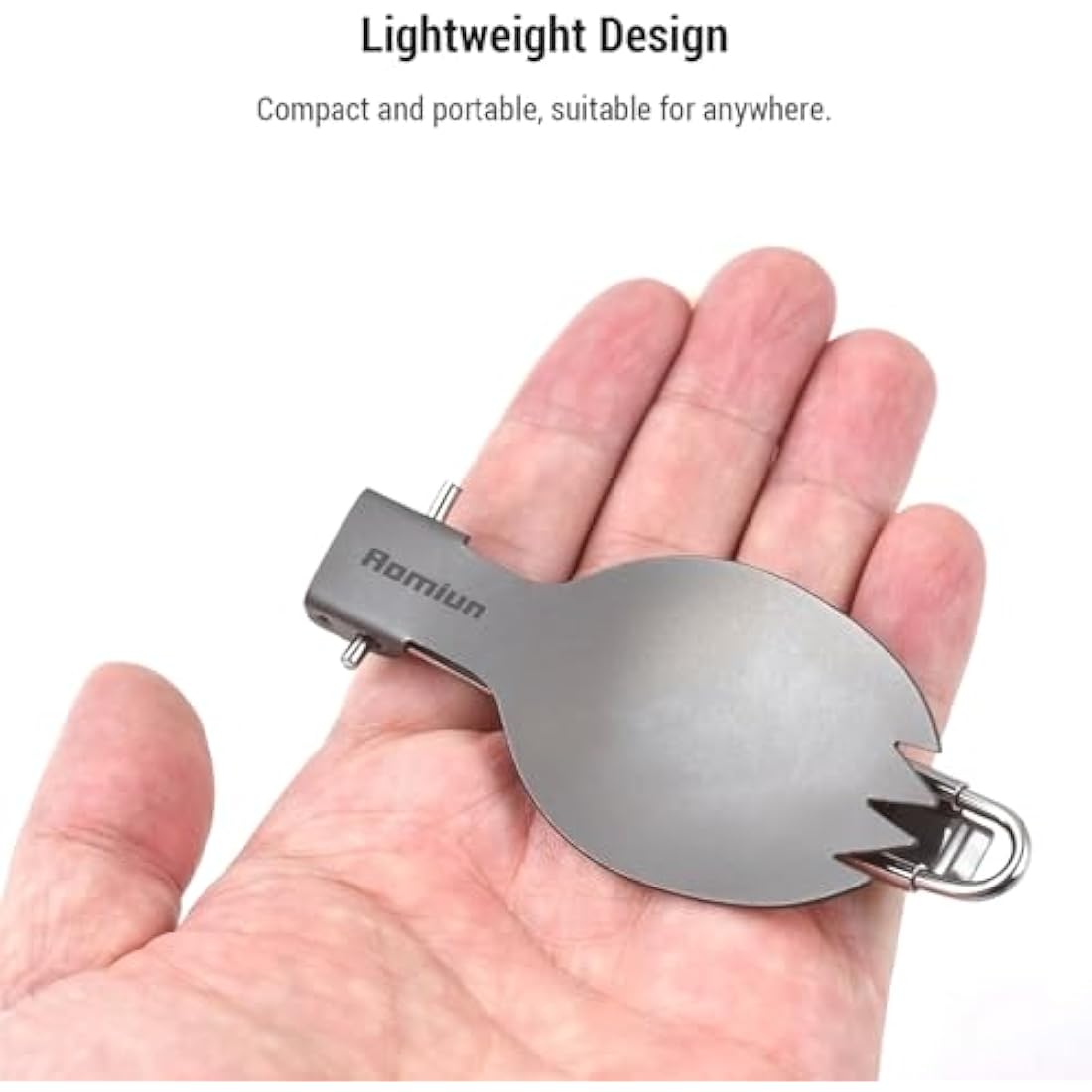 Aomiun 8PC Titanium Camping Plates Set | Ultralight Outdoor Dinnerware