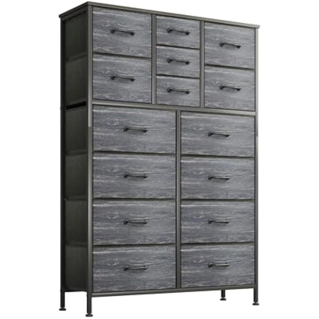 Jolof Store 15-Drawer Fabric Dresser | Large Bedroom Chest of Drawers