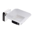 Kapitan Quattro Soap Dish Holder | Wall Mounted Stainless Steel & Glass