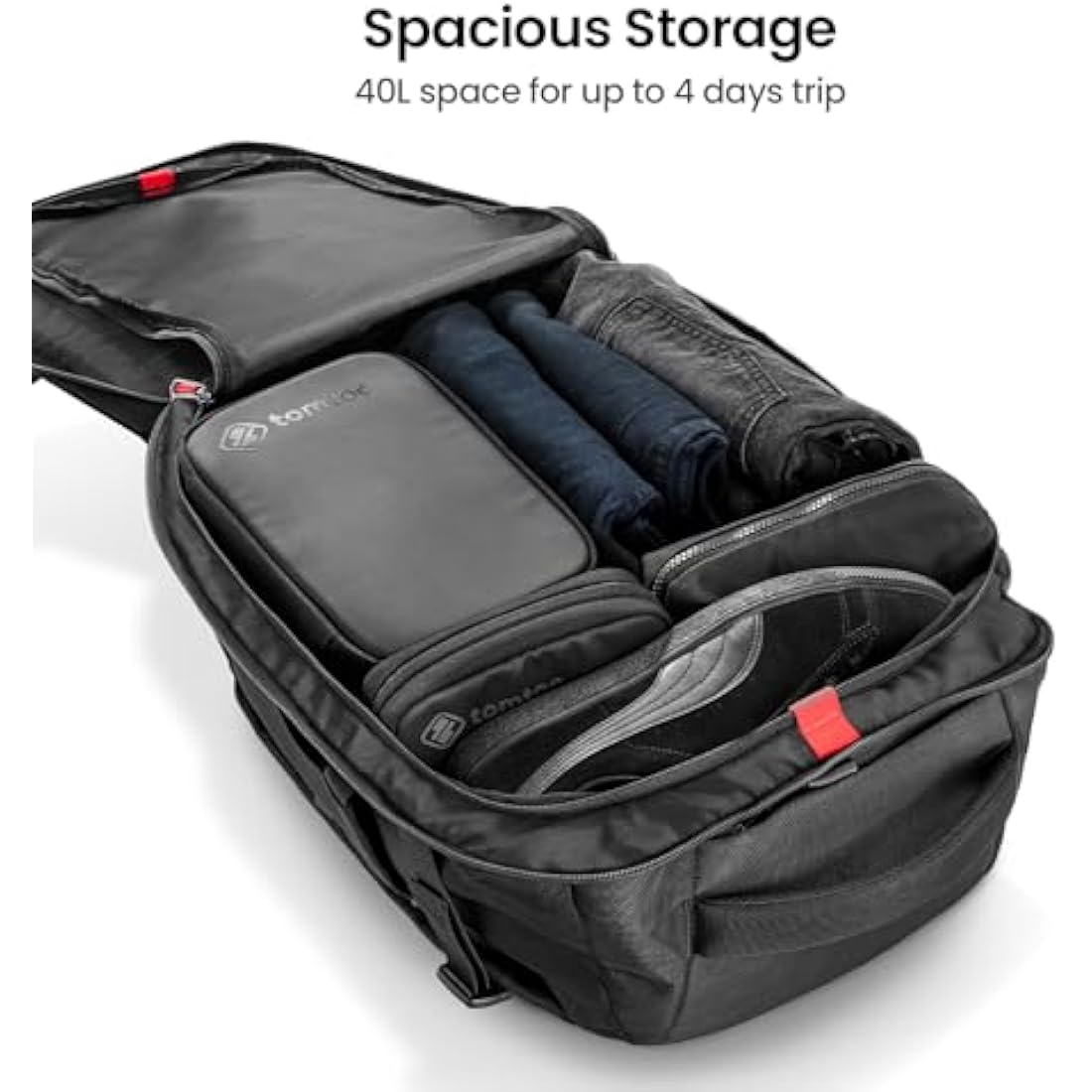 tomtoc 40L Travel Backpack | TSA Approved 17.3 Inch Laptop Rucksack