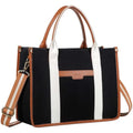 RAVUO 15.6 Inch Laptop Tote Bag – Water Resistant Canvas Work Bag for Women