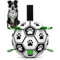 HETOO Interactive Dog Football Toy with Grab Tabs - Durable 6 Inch Ball