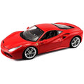 Bburago Ferrari 488 GTB 2016 Diecast Model Car – 1:18 Scale Red