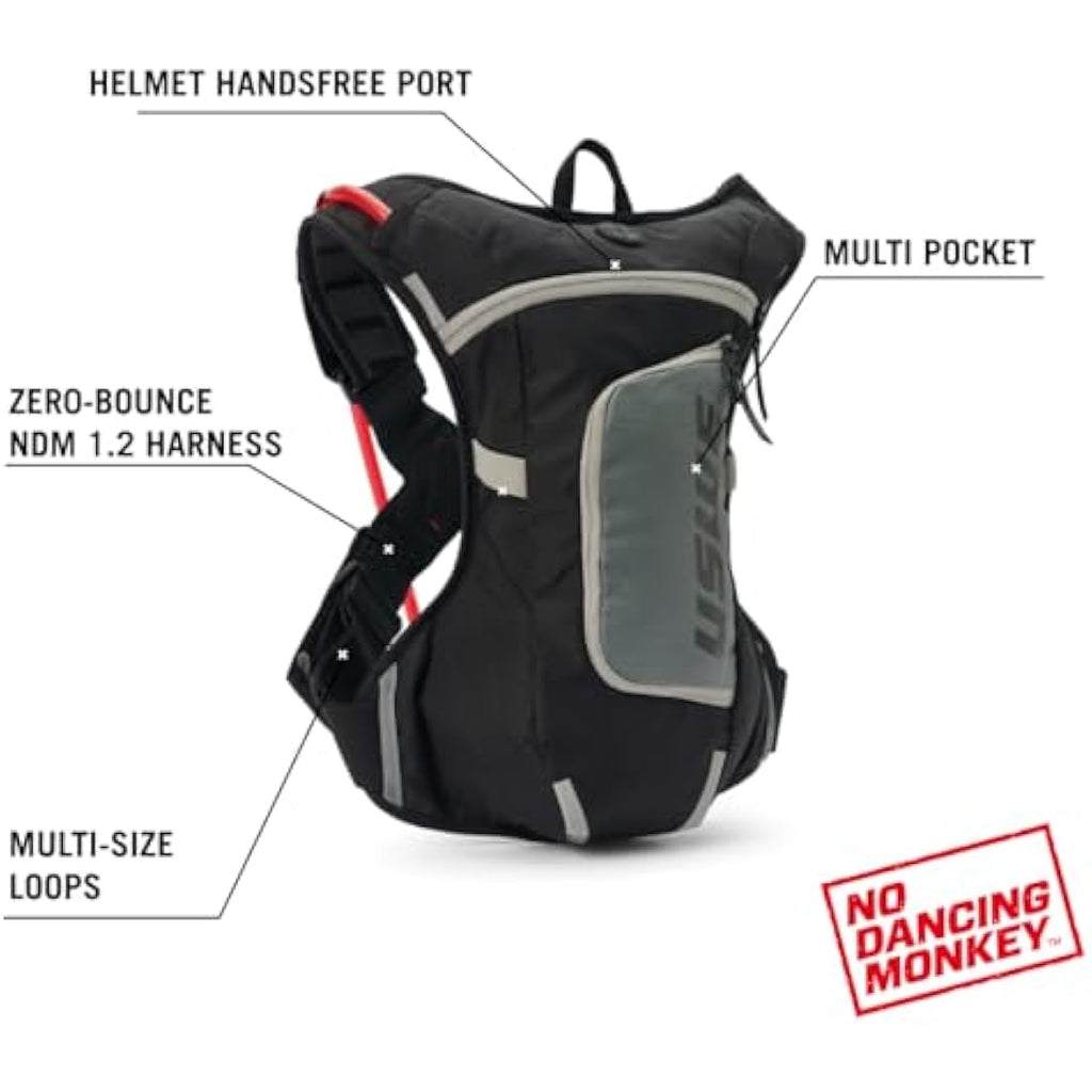USWE Moto Hydro 3L Hydration Backpack – Bounce Free Enduro Dirt Bike Pack