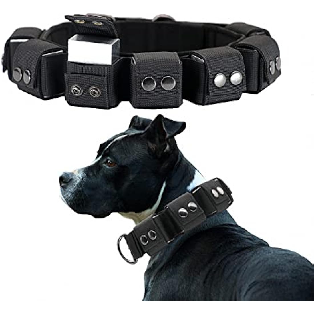 Walktime Tactical Weighted Dog Collar for Muscle Building & Training