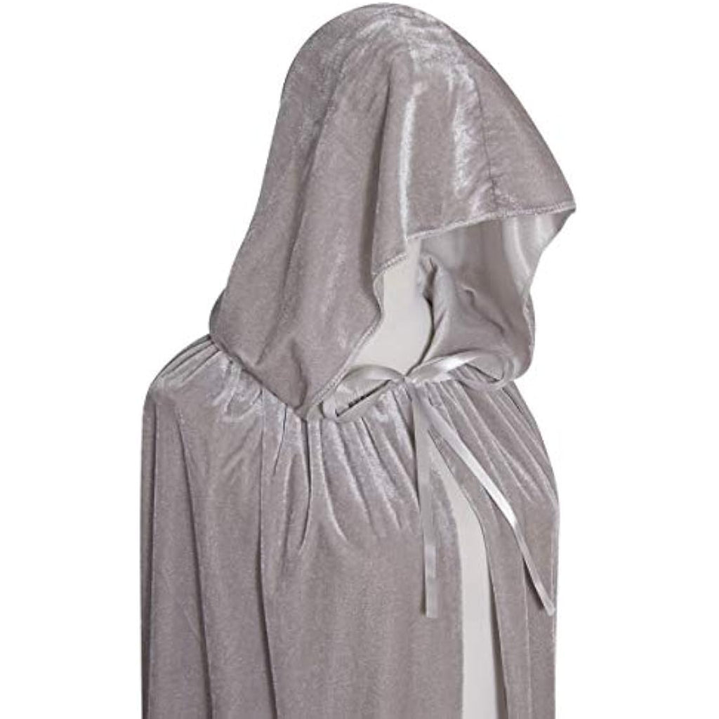 Txian Unisex Velvet Hooded Cloak – 59" Full Length Halloween Cape