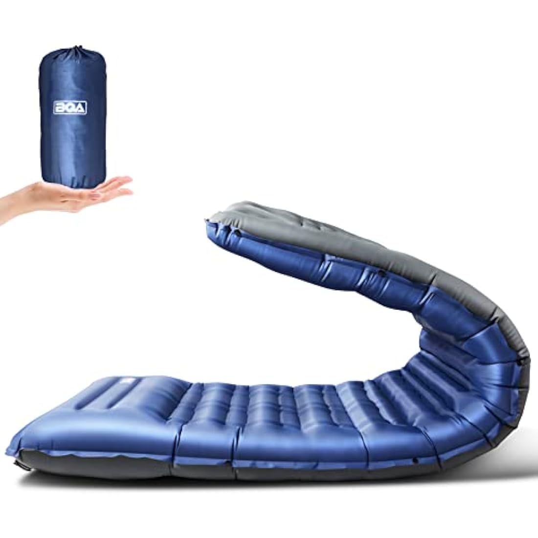 BQA Inflatable Sleeping Pad – 10cm Thick Ultralight Camping Air Mattress