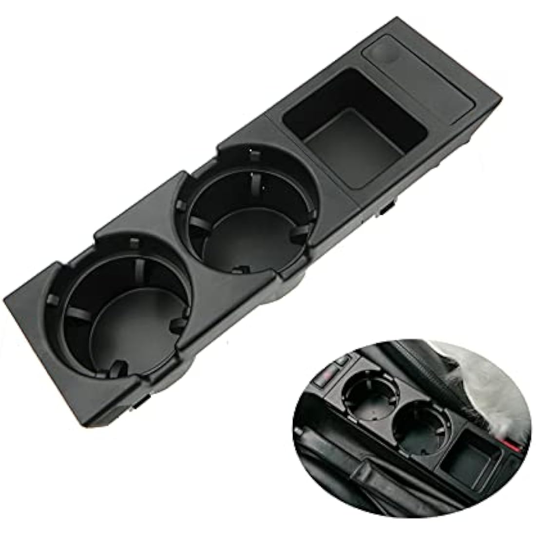 KASturboo Black Cup Holder for BMW 3 Series E46 1998-2007 | 51168217953