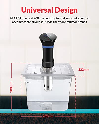 SousVideTools 11.6L Sous Vide Container | BPA Free Polycarbonate Tank