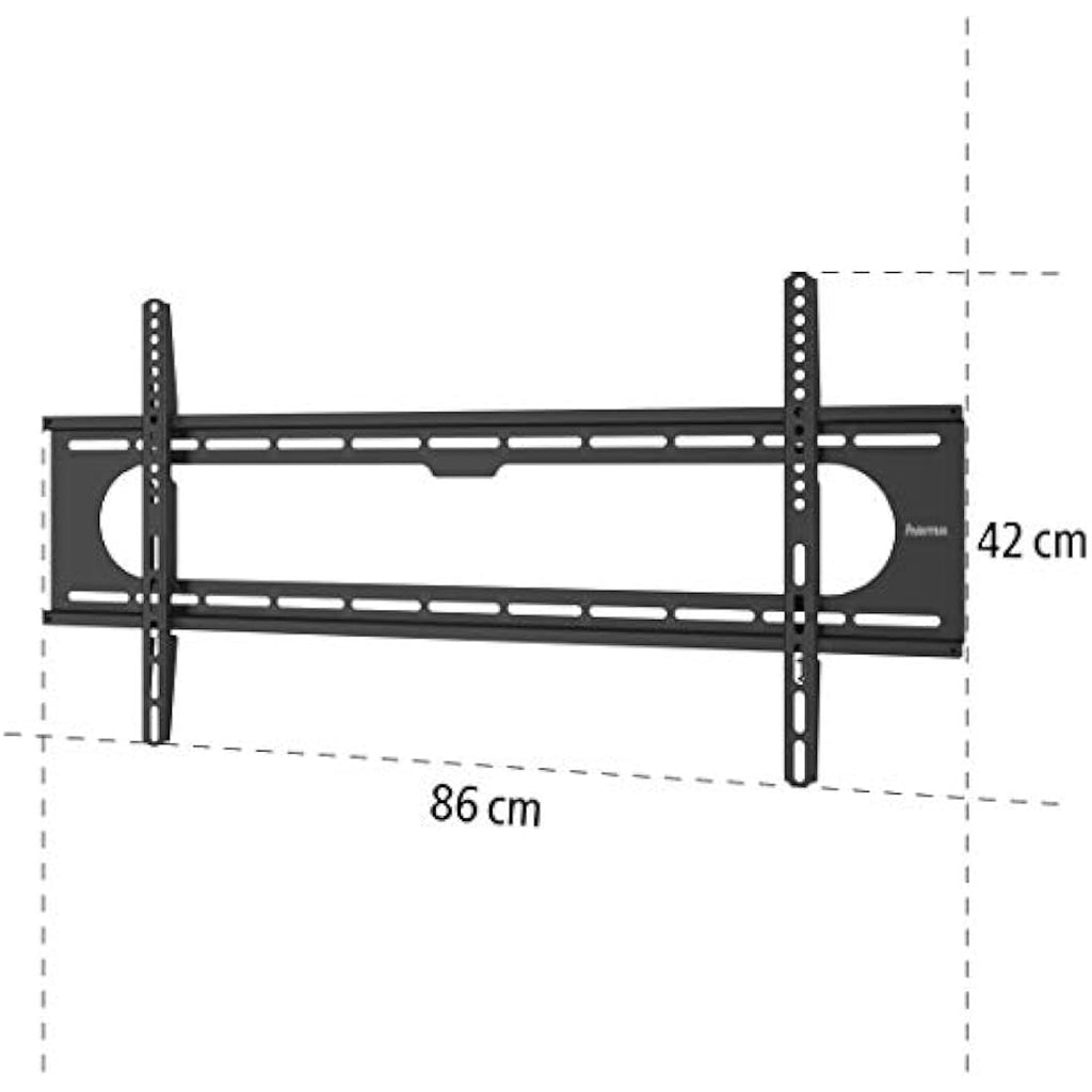 Hama Strong TV Wall Bracket | Heavy Duty Steel Mount for 37-90" TVs