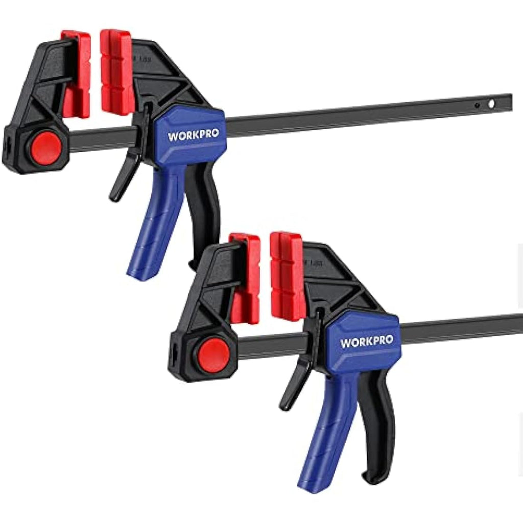 WORKPRO 2-Pack Heavy Duty 300mm F-Clamps | 300 LBS Quick Release Set