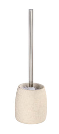 WENKO Goa Toilet Brush Set – Beige Polyresin Bathroom Holder & Brush
