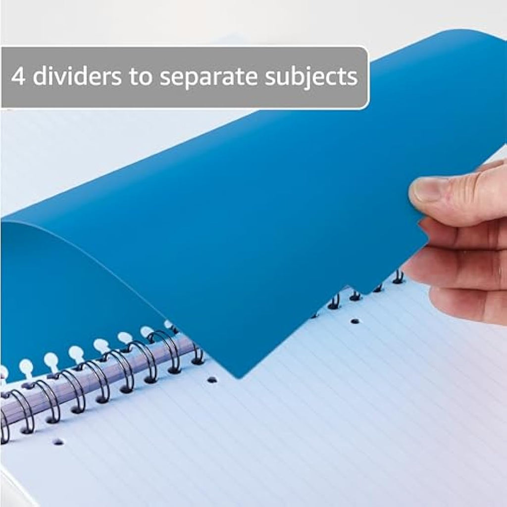 Oxford Campus A4 Project Notebook | 200 Page Lined Wirebound (3 Pack)
