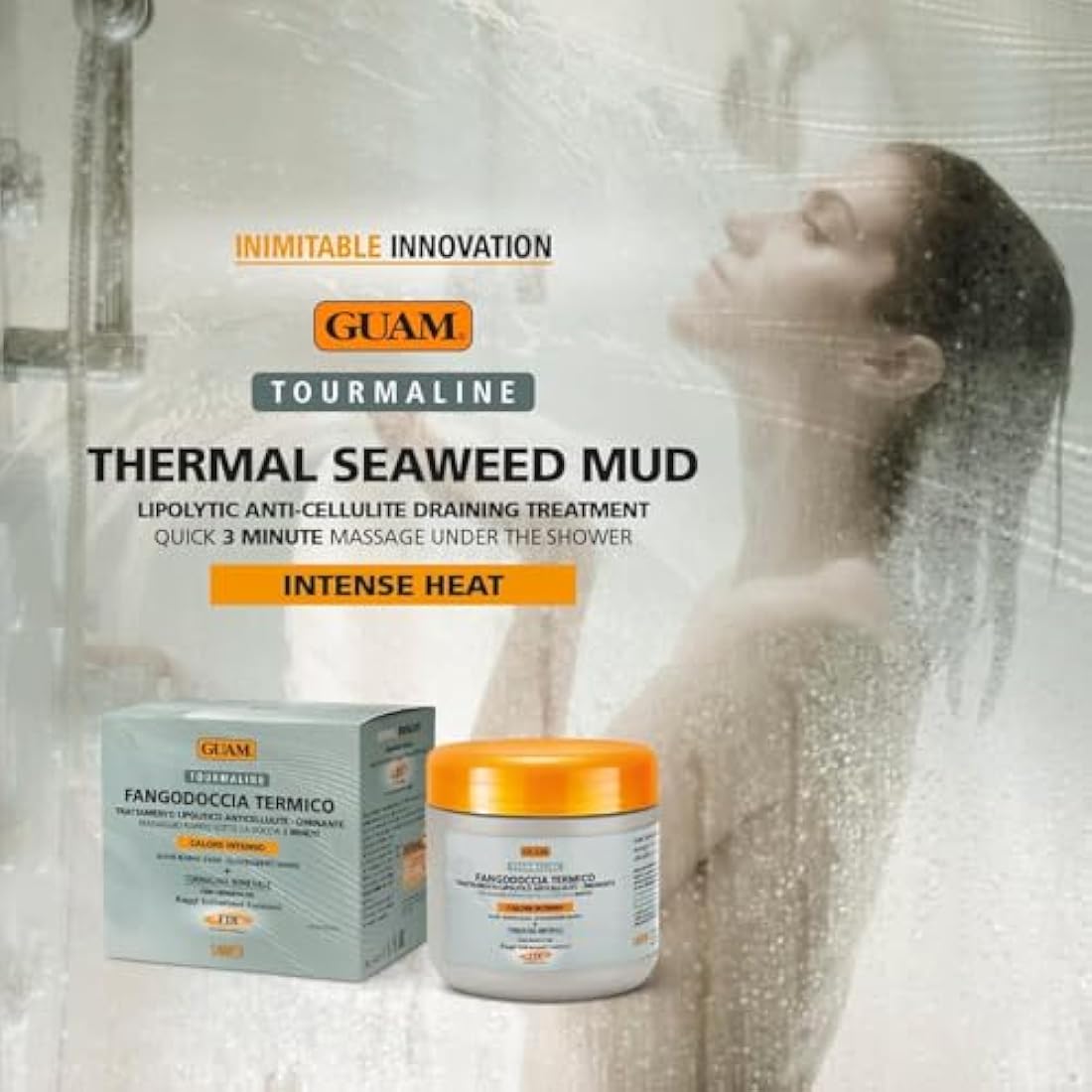 GUAM FIR Tourmaline Shower Mud – Thermal Anti-Cellulite Treatment – 400ml