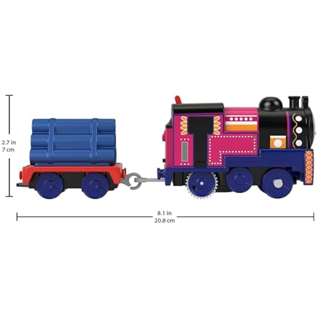 Thomas & Friends Ashima Motorized Toy Train with Cargo Car, Ages 3+