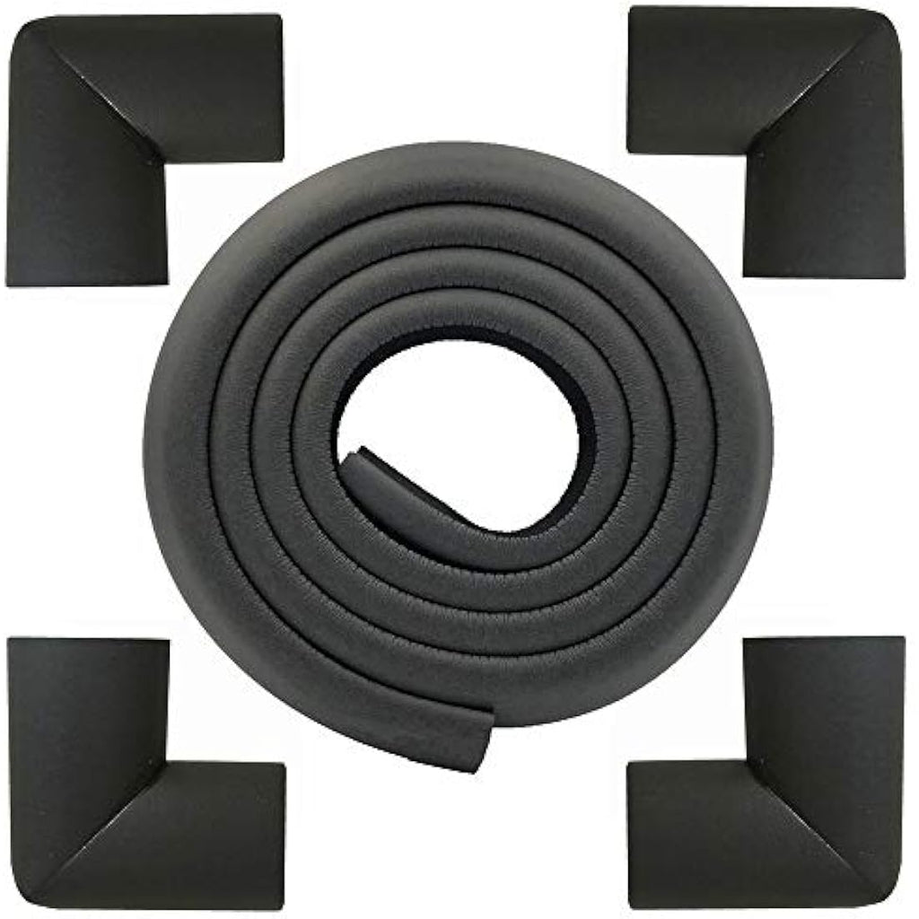 M2cbridge L-Shape Extra Thick Foam Edge Guard & Corner Protectors - Black