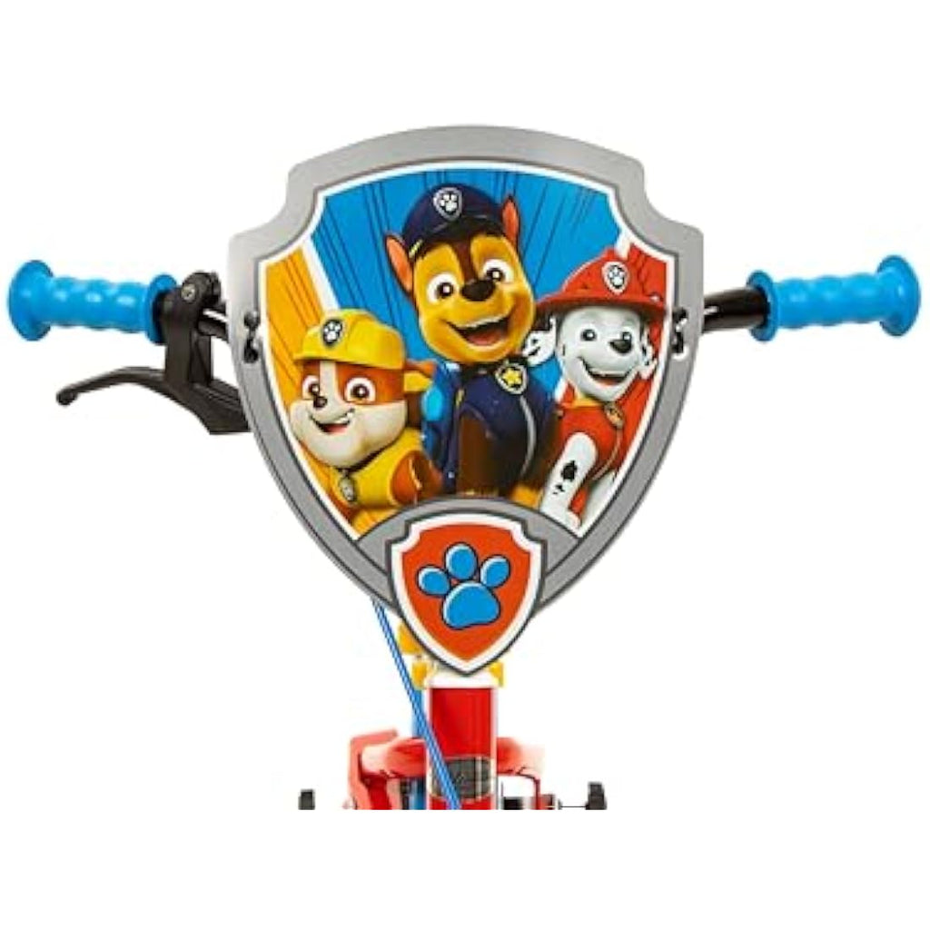Toimsa Paw Patrol 12" Kids Bike with Training Wheels – Blue/Red