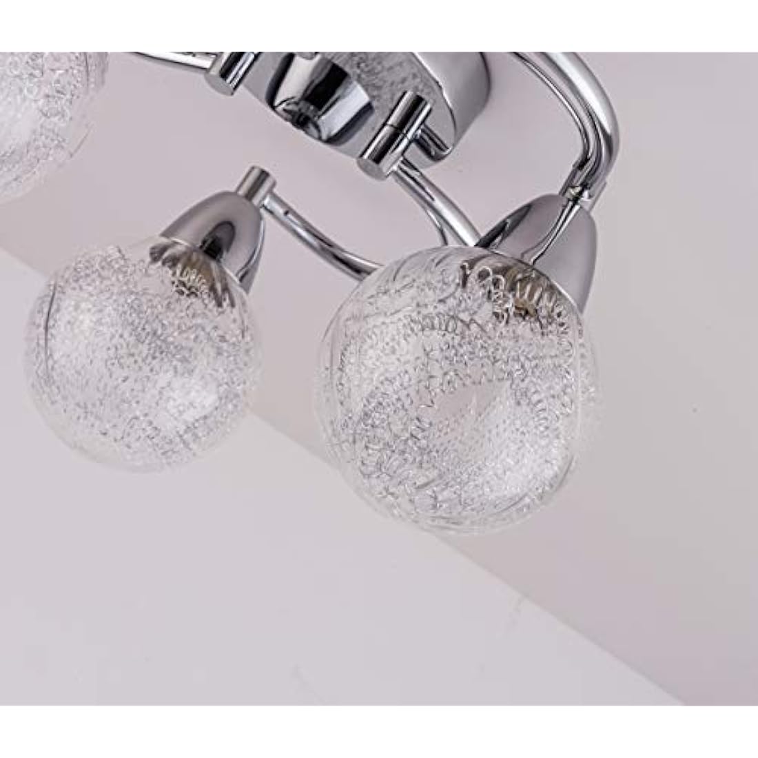 Aurolite Bolla 3-Light LED Semi Flush Ceiling Light | Polished Chrome