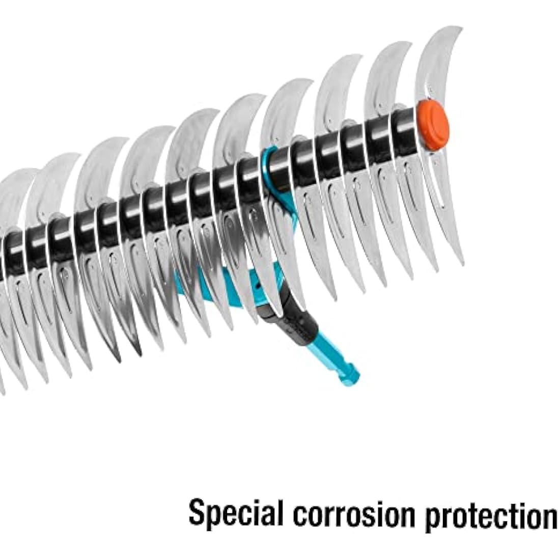 GARDENA Combisystem Cutting Rake – 35 cm Steel Moss & Thatch Rake