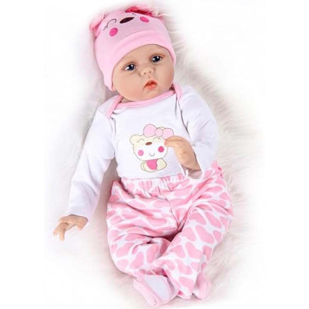 Jolof Store 22 Inch Reborn Baby Doll - Lifelike Silicone Vinyl Toddler
