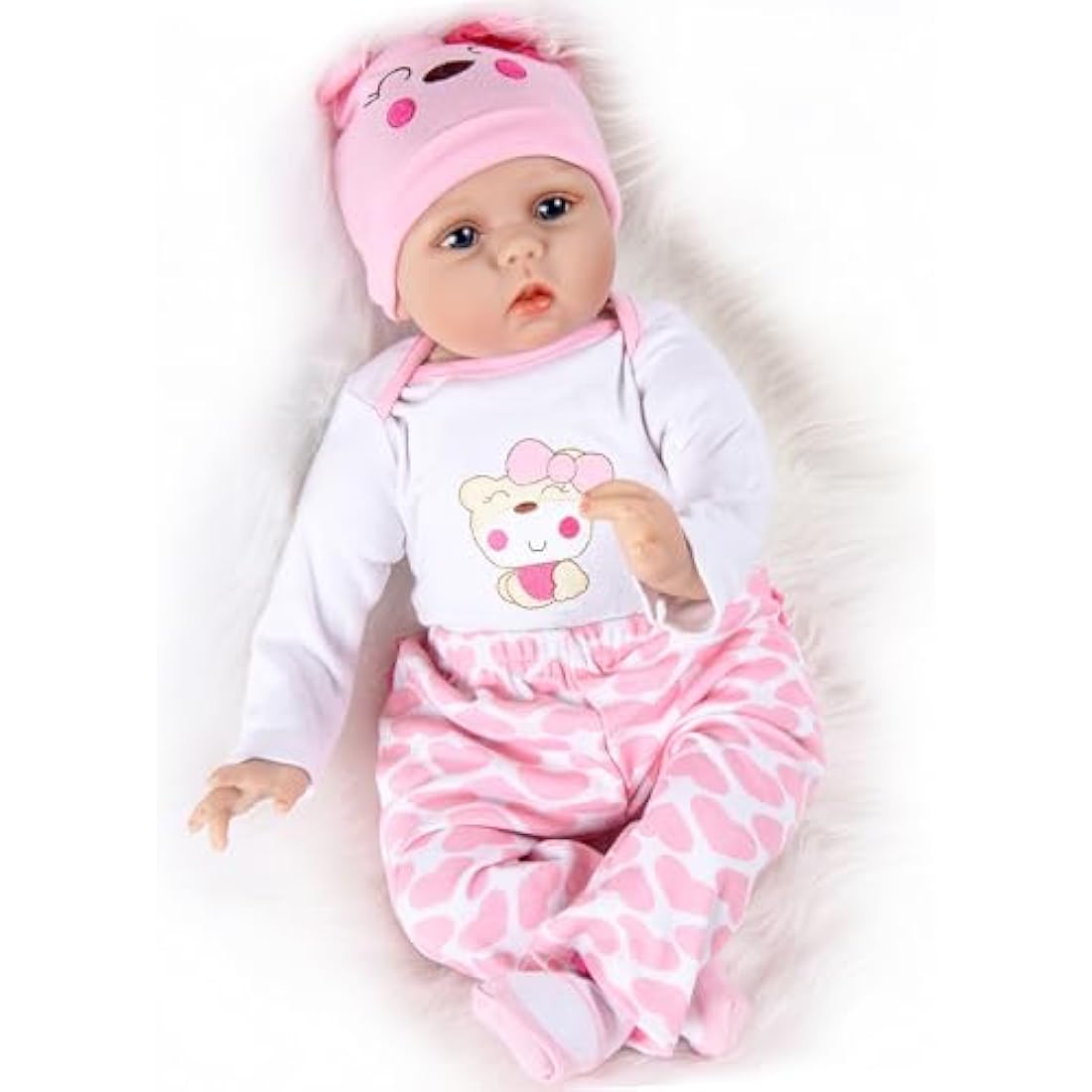 Jolof Store 22 Inch Reborn Baby Doll - Lifelike Silicone Vinyl Toddler