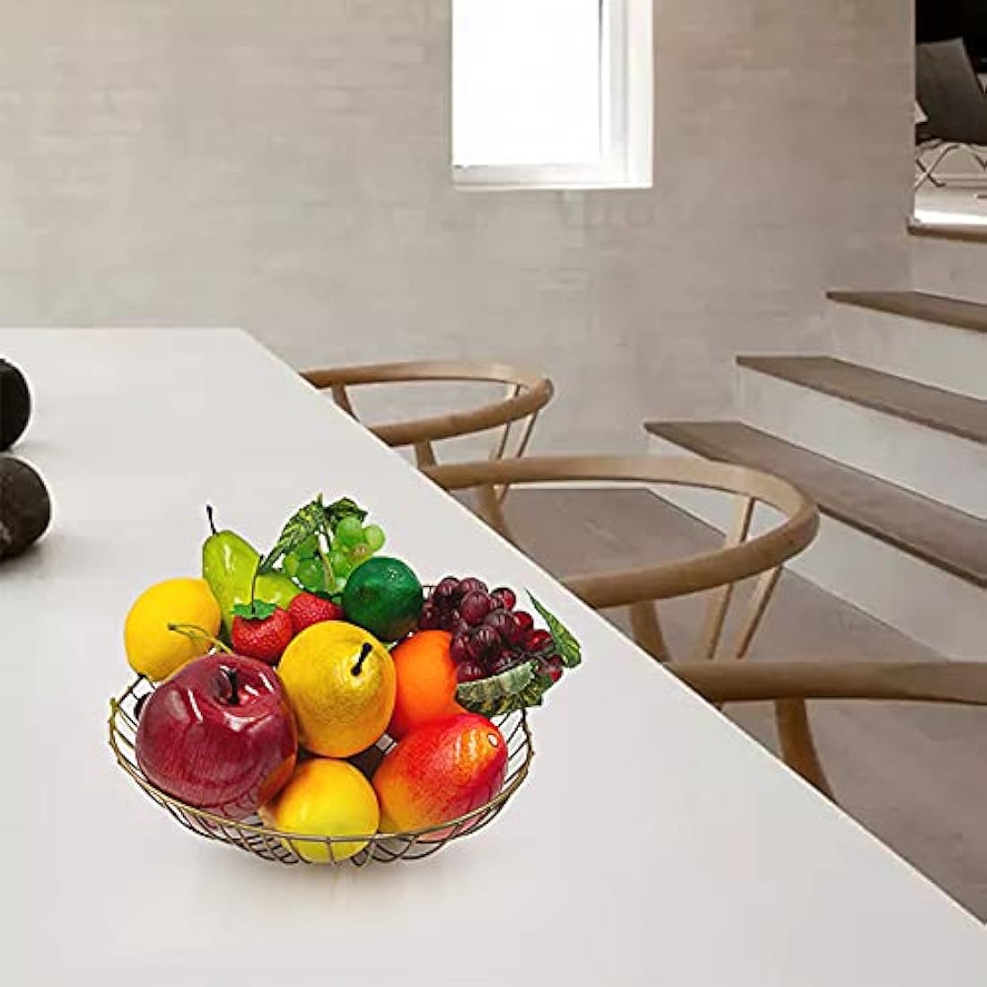 17-Piece Lifelike Artificial Fake Fruit Set for Home Decor
