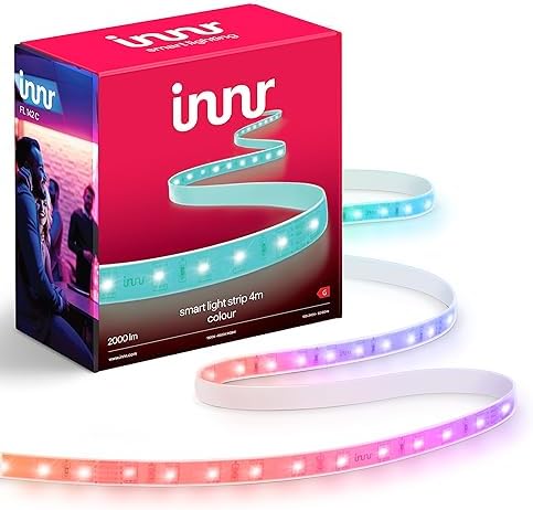 Innr Zigbee 4m RGBW LED Strip Light | 2000lm Dimmable Smart Indoor Lighting