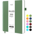 RETTACY A4 Spiral Notebook | 300 Pages College Ruled 100gsm – Dark Green