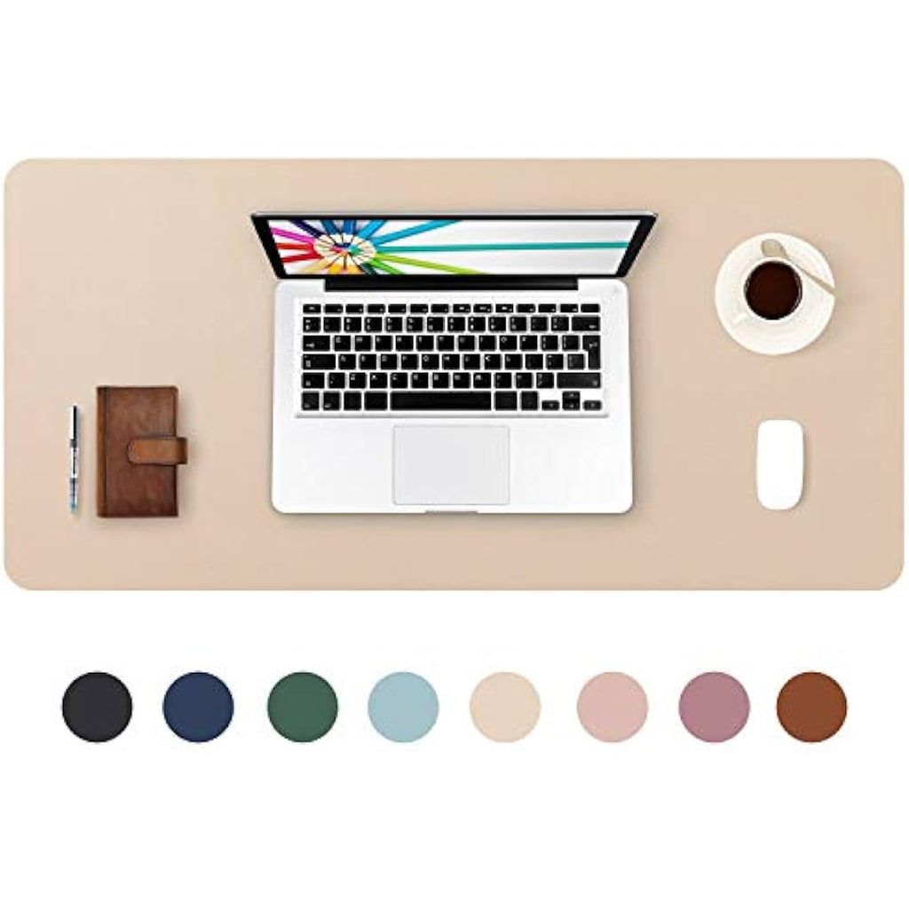 DOBAOJIA Large PU Leather Desk Pad | 31.5" x 15.7" Waterproof Mouse Mat