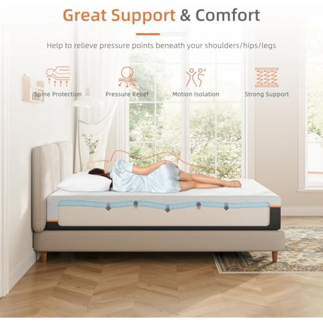 Vesgantti Small Double Mattress | 16cm Cooling Gel Memory Foam – Medium