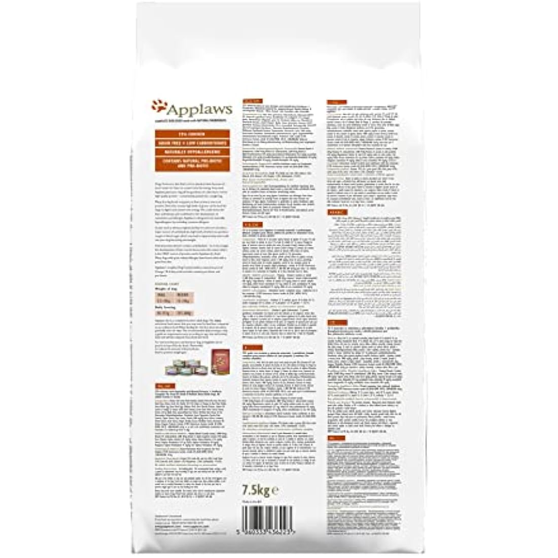 Applaws Grain Free Chicken Dry Dog Food – High Protein 7.5kg Bag