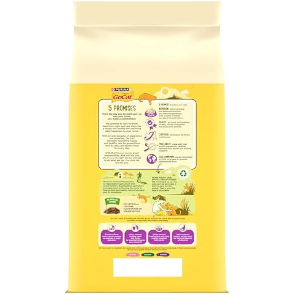 Go-Cat Adult Dry Cat Food - Chicken and Duck Flavor - 10kg Bag