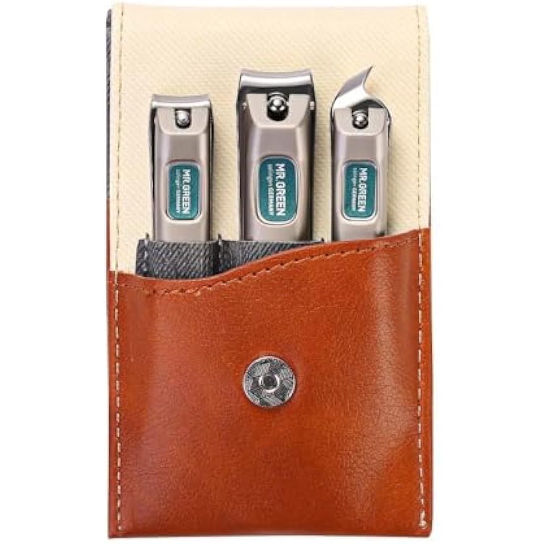MR.GREEN 3 Pcs Stainless Steel Manicure Set | Professional Nail Clipper Kit