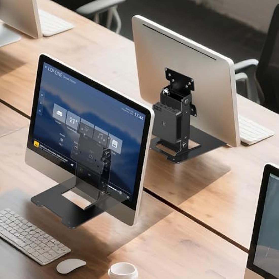 Wearson VESA Monitor Stand – Metal Folding Desk Mount for 7-17 Inch PC
