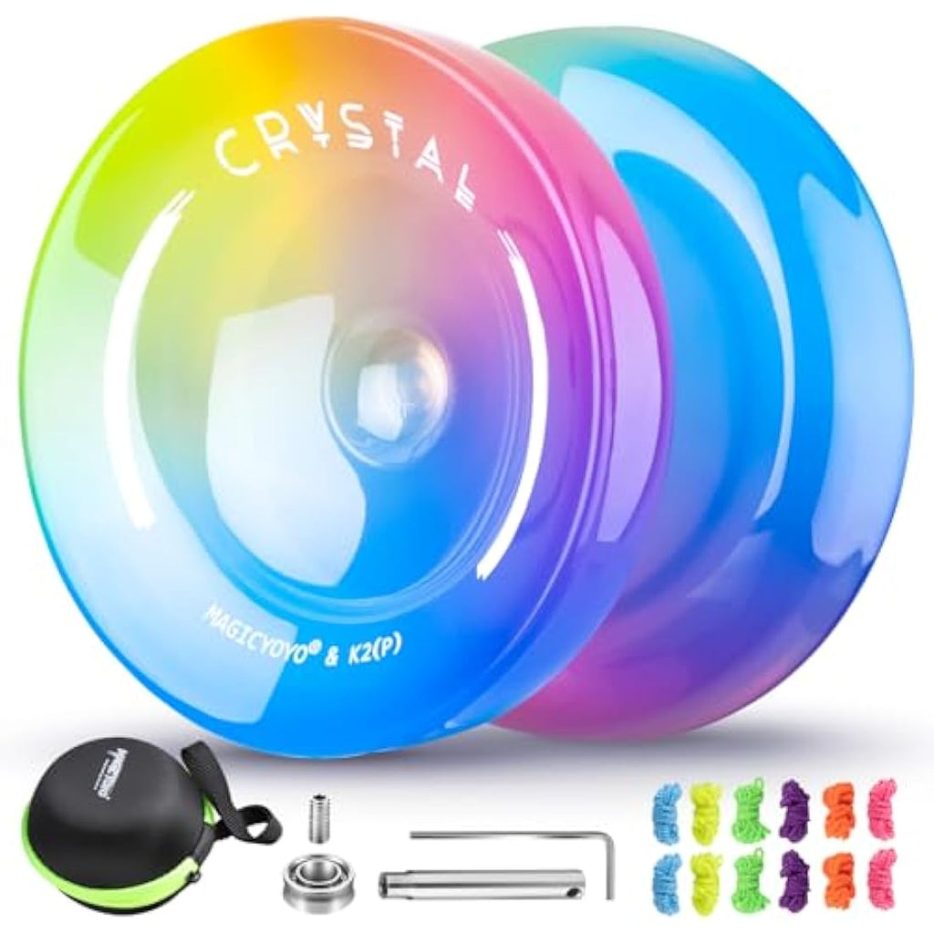 SHUNGRU K2 Responsive Yoyo for Kids | Dual Purpose Crystal Yoyo Set