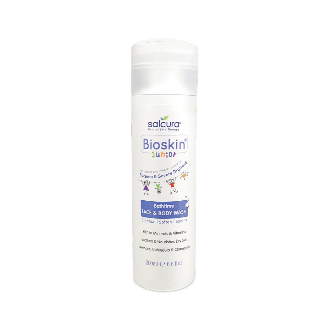 Salcura Bioskin Junior Face & Body Wash - Natural Hydrating Cleanser 200ml