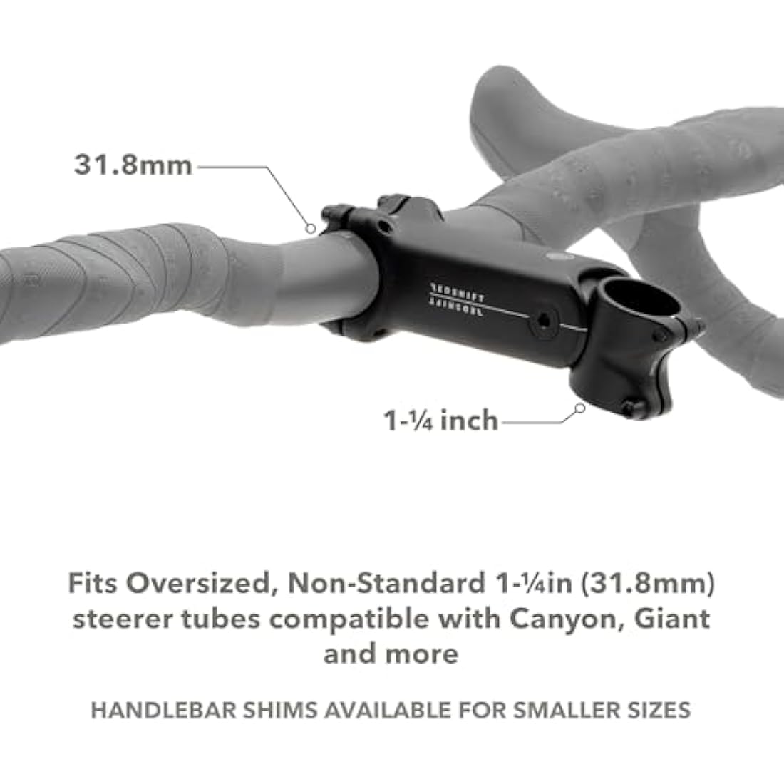 Redshift ShockStop Suspension Stem | 1-1/4 in Steerer for Canyon & Giant
