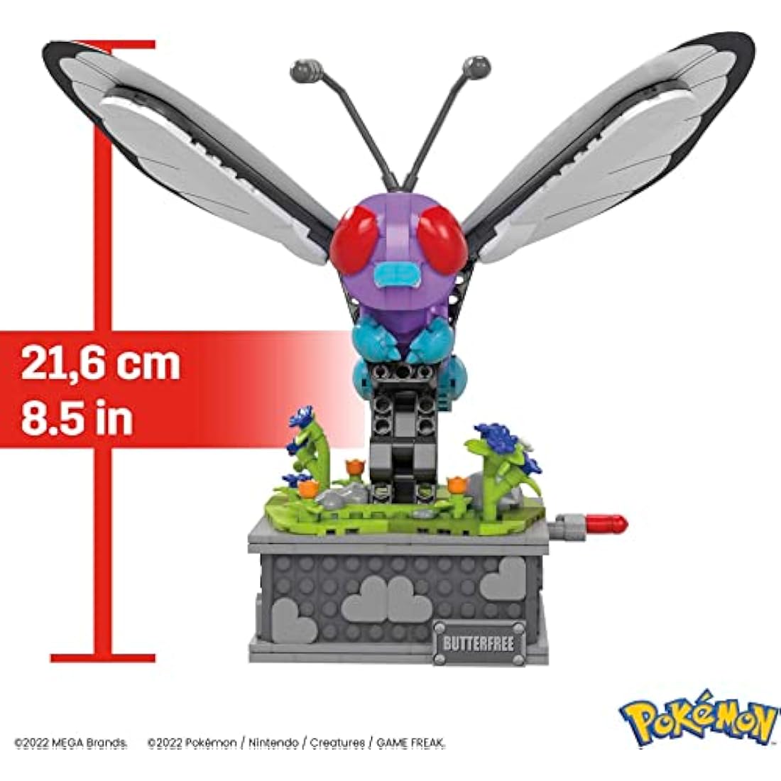 Mega Pokémon Smettbo Beweglicher Bausatz – Sammlerstück Display Modell