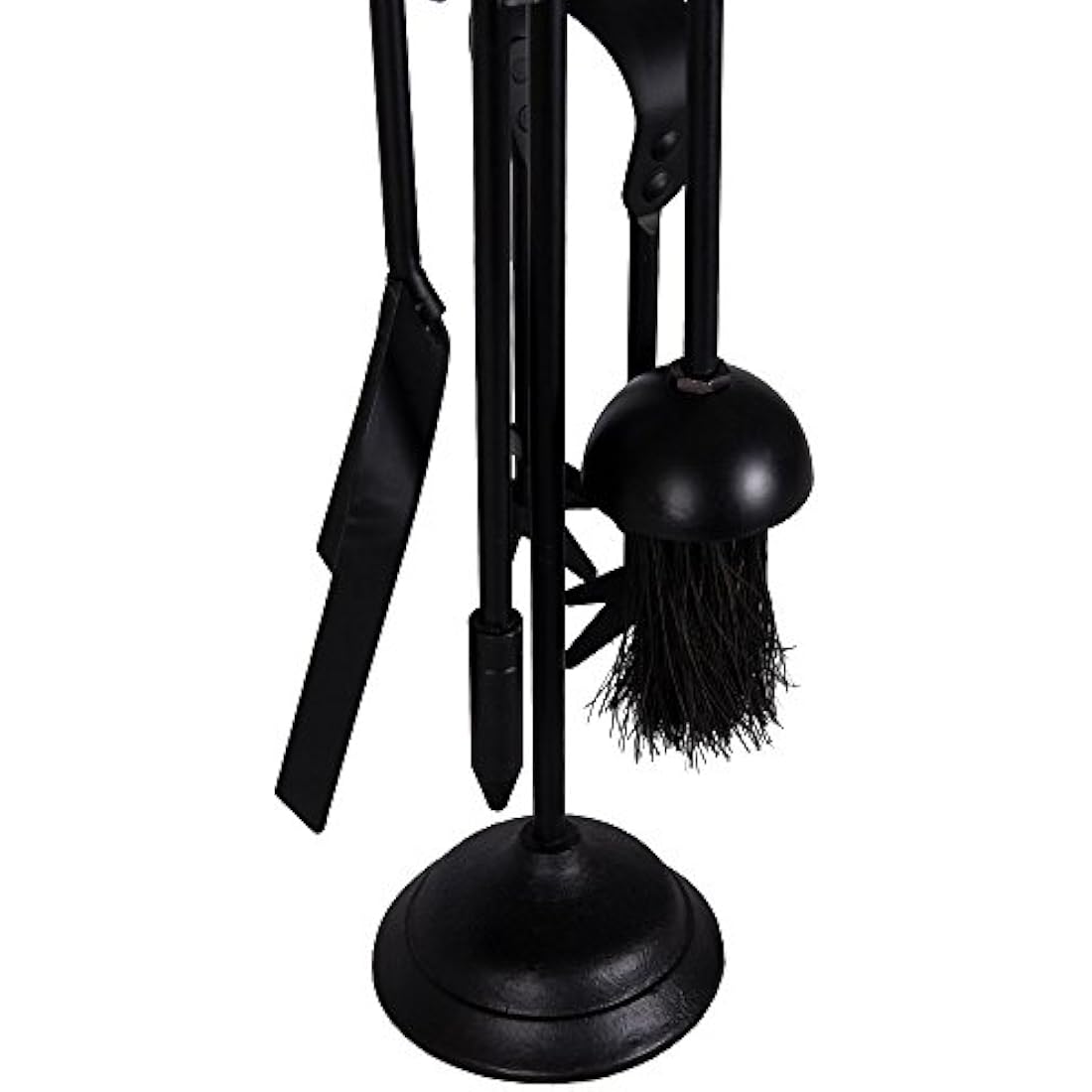 Malham 5 Piece Fireplace Companion Set | Black Steel Tools