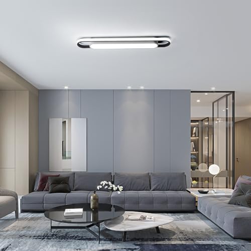 Naroume Modern Linear LED Ceiling Light | Dimmable Smart Flush Mount 92cm