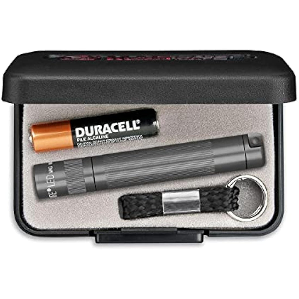 Maglite Solitaire LED Flashlight – Grey Compact Torch with Gift Box
