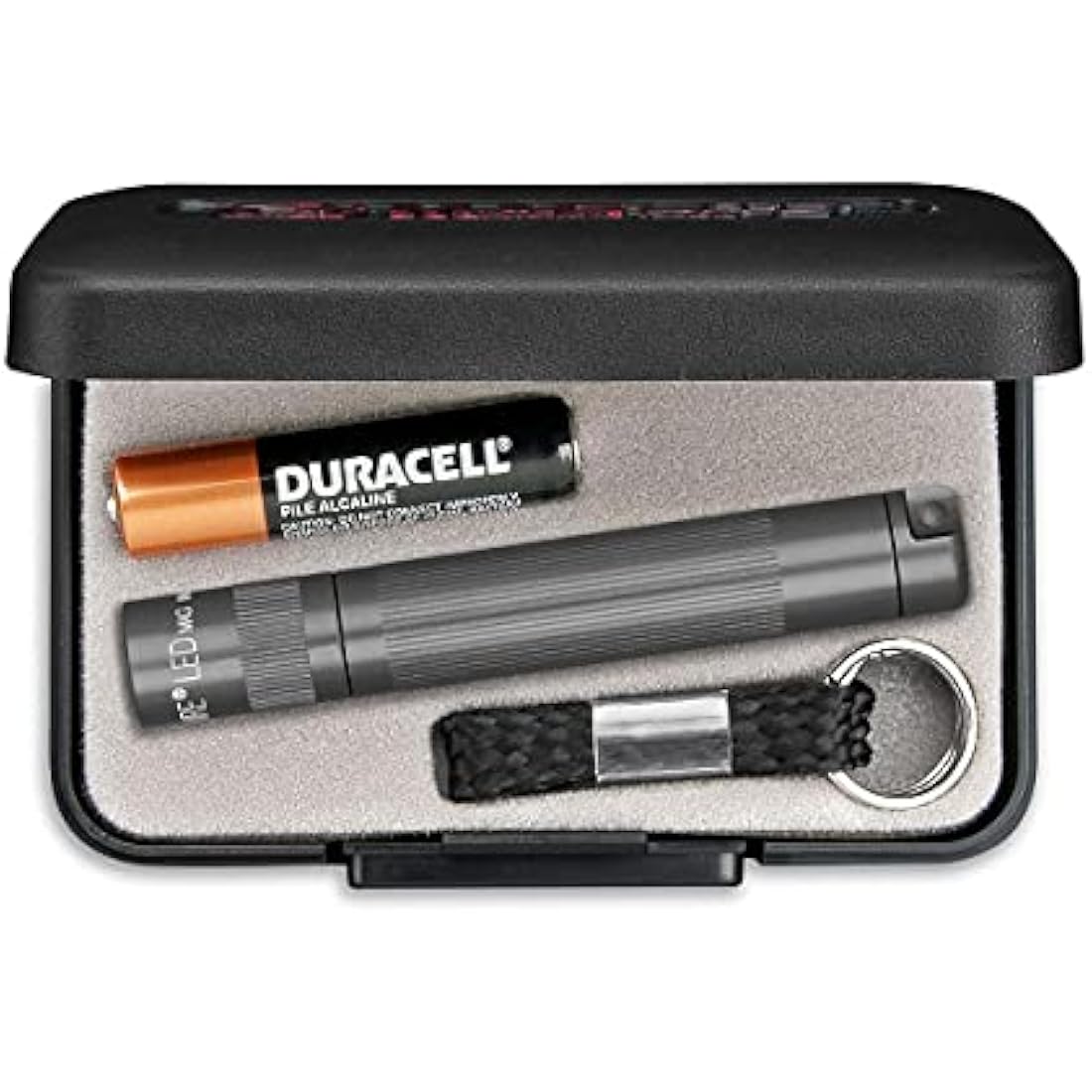 Maglite Solitaire LED Flashlight – Grey Compact Torch with Gift Box