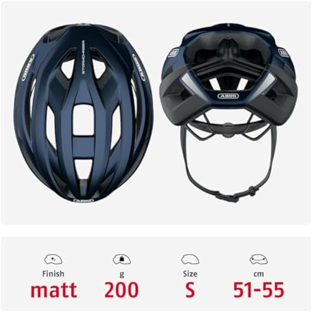 ABUS StormChaser Road Bike Helmet – Lightweight Unisex Cycling Gear