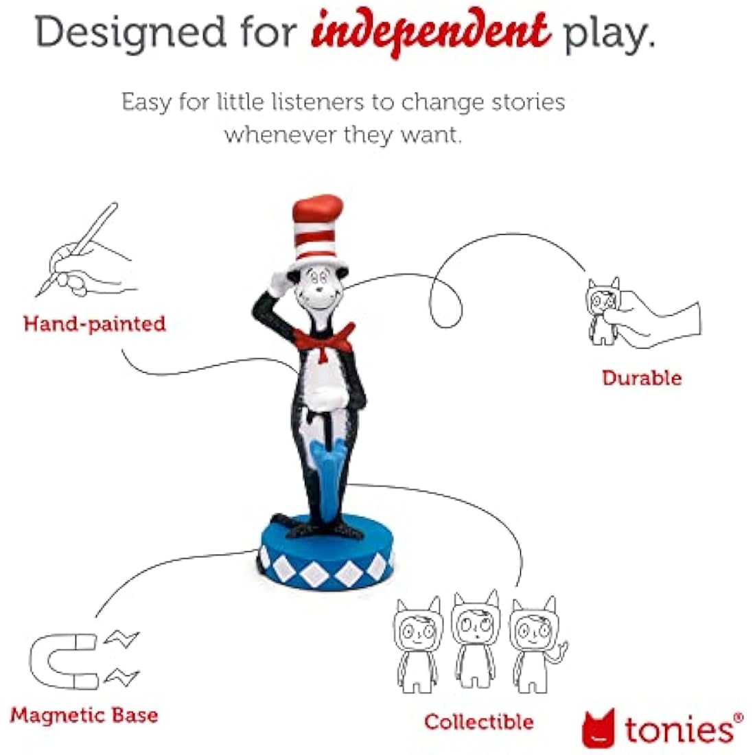 Tonies Dr. Seuss The Cat in the Hat Audio Play Character Toy