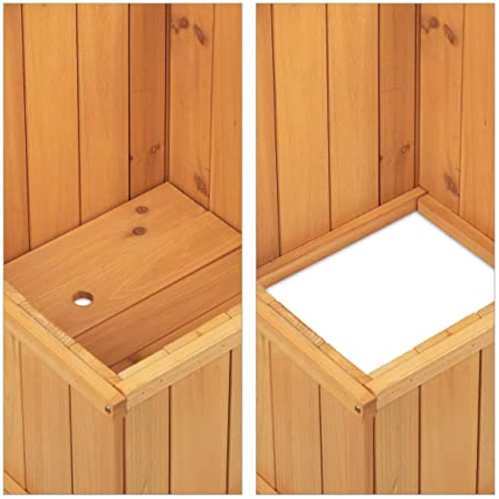 4-Tier Wooden Raised Bed – Tiered Herb Garden Planter
