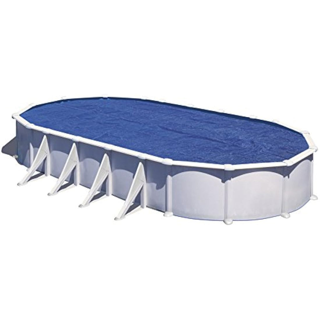 Gre Oval Pool Insulated Summer Cover - Blue Polyethylene 730 x 375 cm